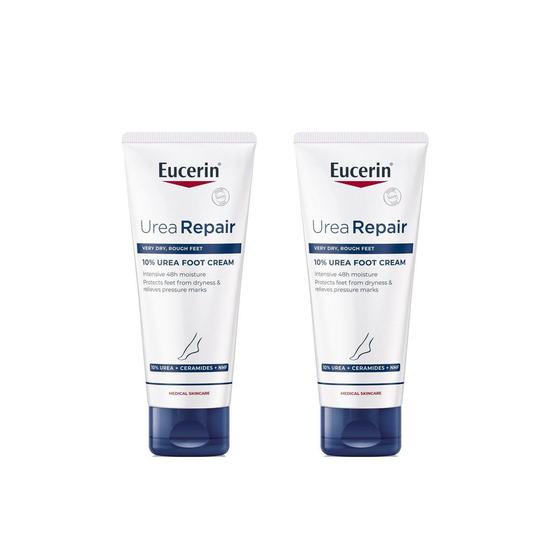 Eucerin UreaRepair Foot Cream 10% Urea 100ml x2