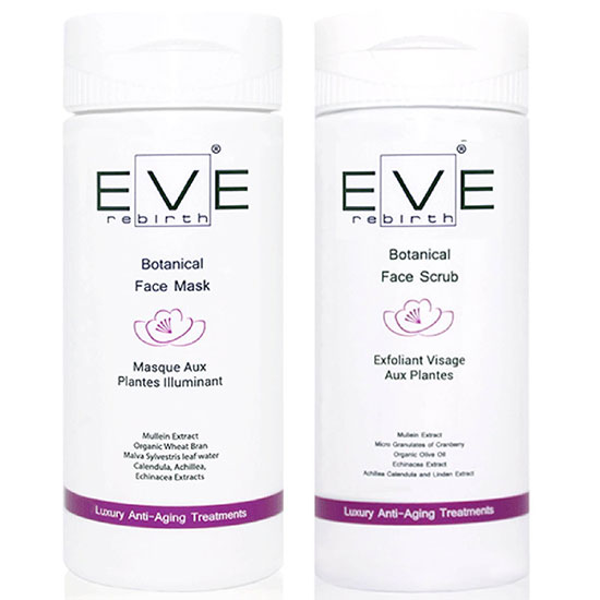 Eve Rebirth Botanical Face Scrub + Botanical Face Mask