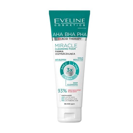 Eveline 3x Acid Therapy AHA BHA PHA Miracle Cleansing Foam