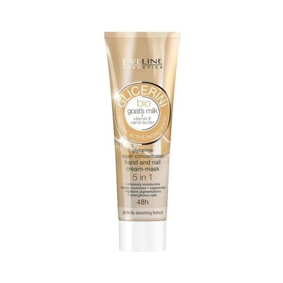 Eveline Bio Goat Milk 5 In 1 Glycerine Hand Nail Cream Mask 100ml