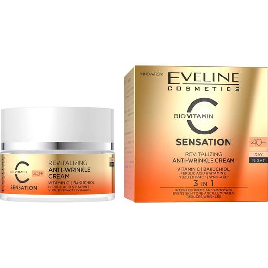 Eveline Bio Vitamin C Sensation 3 In 1 Anti Wrinkle Cream 40 Plus 50ml