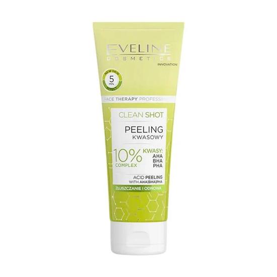 Eveline Clean Shot Face Acid Peeling 10 Percent Acid Complex 75ml