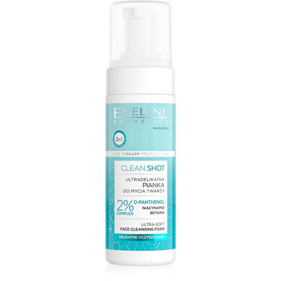 Eveline Clean Shot Ultra Soft Face Cleansing Foam 150ml