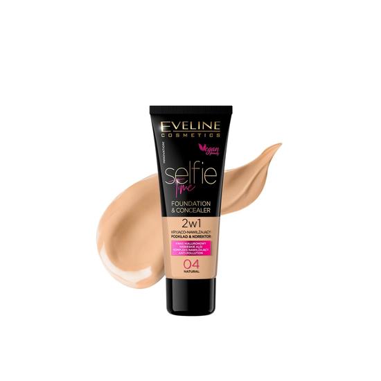 Eveline Cosmetics Selfie Time 2-In-1 Foundation & Concealer 04 Natural