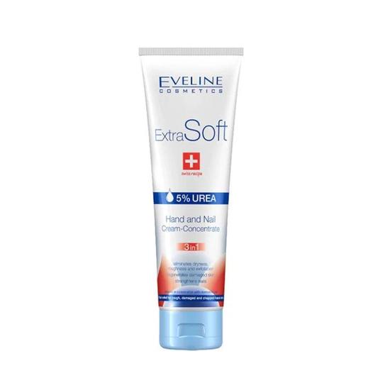 Eveline Extra Soft 5 Percent Urea 3 In 1 Hand Nail Cream 100ml