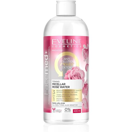 Eveline Facemed Detox Toning Micellar Rose Water 400ml