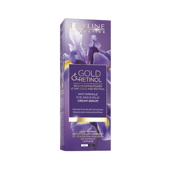 Eveline Gold Retinol Anti Wrinkle Eye & Eyelid Cream Serum 20ml