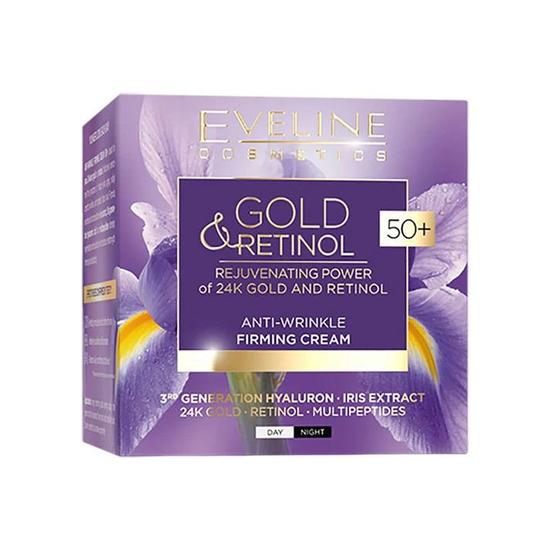 Eveline Gold Retinol Anti Wrinkle Firming Cream 50 Plus 50ml