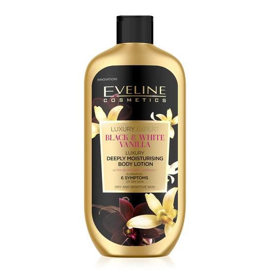 Eveline Luxury Expert Black & White Vanilla Deeply Moisturising Body Lotion