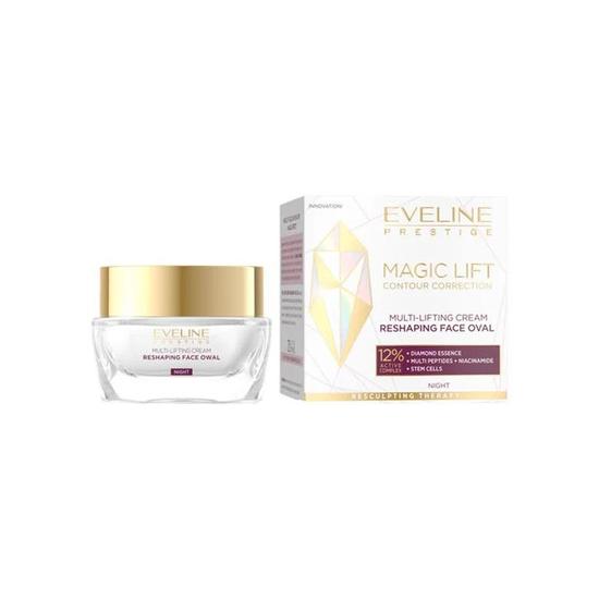 Eveline Prestige Magic Lift Multi Lifting Night Cream Reshaping Face Oval 50ml