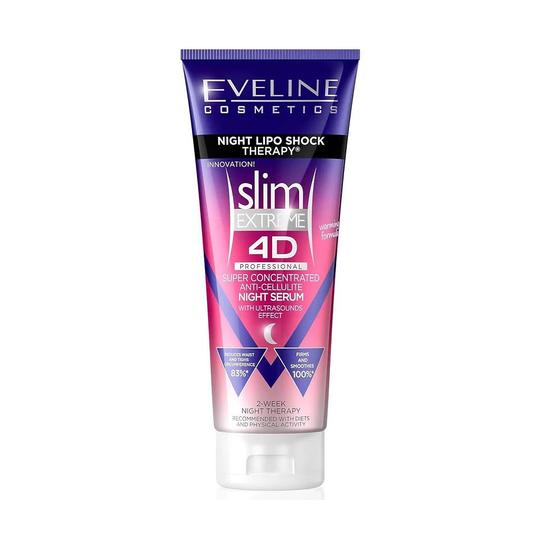 Eveline Slim 4d Extreme Super Concentrated Night Anti Cellulite Body Serum