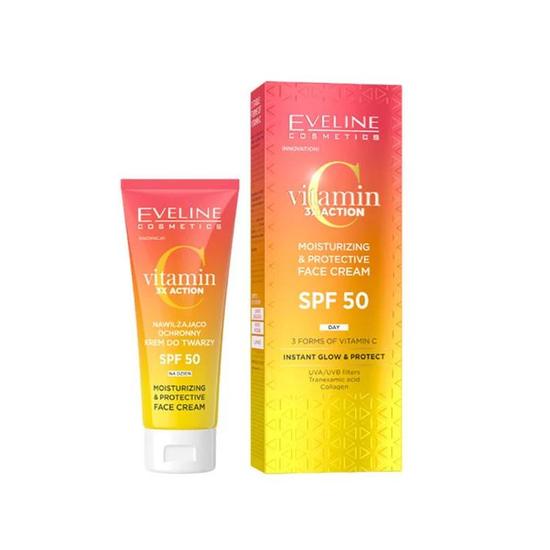 Eveline Vitamin C 3x Action Moisturising Protective Face Cream 30 ml