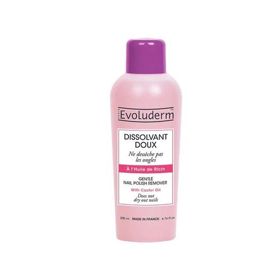 Evoluderm Gentle Nail Polish Remover With Castor Oil 200ml