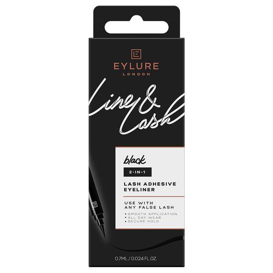 Eylure Line & Lash 2-in-1 Lash Adhesive Eyeliner Black