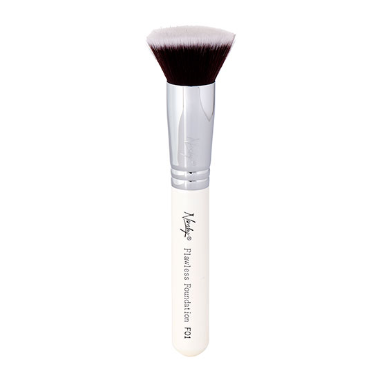 Nanshy F01 Flawless Foundation Flat Top Brush Pearlescent White