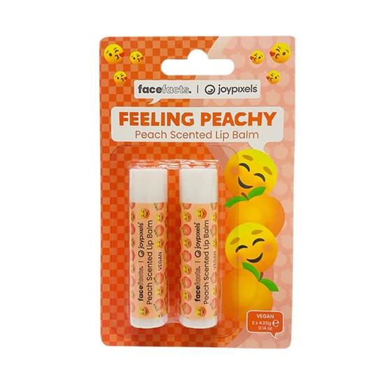 Face Facts Feeling Peachy Peach Scented Lip Balm 2 x 4.25 g
