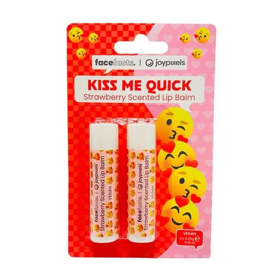 Face Facts Kiss Me Quick Strawberry Scented Lip Balm 2 x 4.25 g