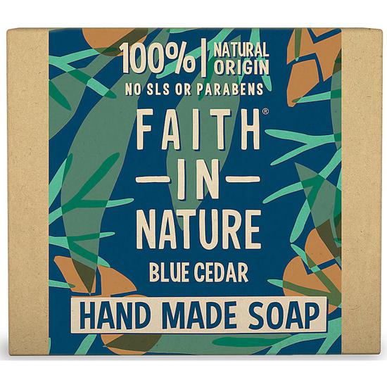 Faith in Nature Blue Cedar Bar Soap 100g