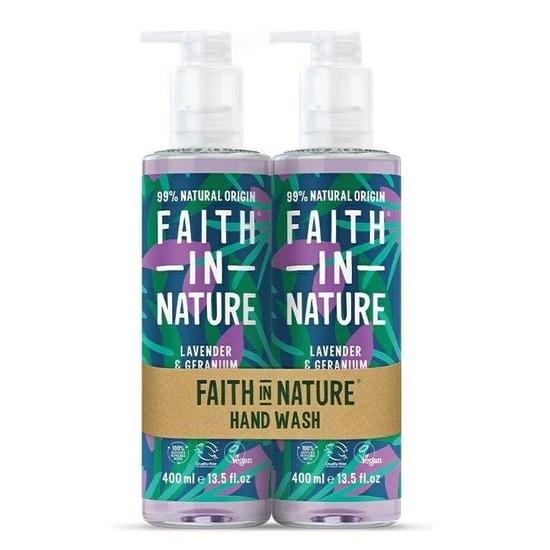 Faith in Nature Lavender & Geranium Hand Wash Duo 400ml
