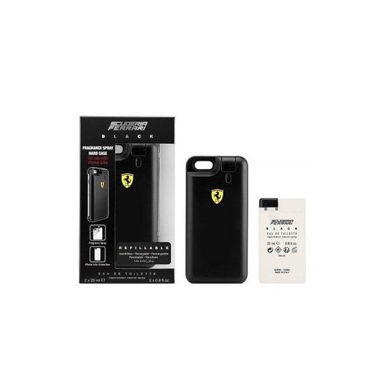 Ferrari Black Gift Set Eau De Toilette With IPhone 6 Case 25ml x 2
