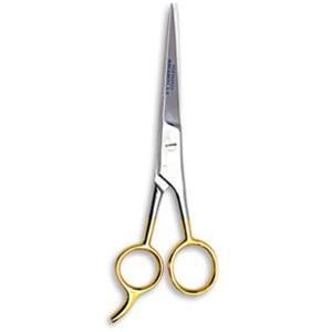 Fine Lines UK Gold Handle Barber Scissors With Hook 33414