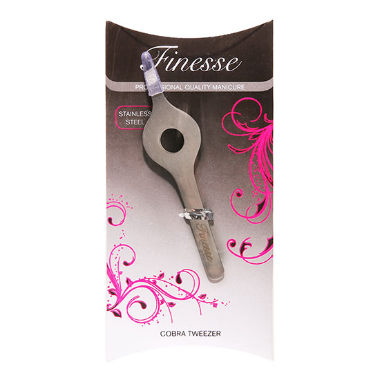 Finesse Manicure Brow Cobra Tweezer Slanted Stainless