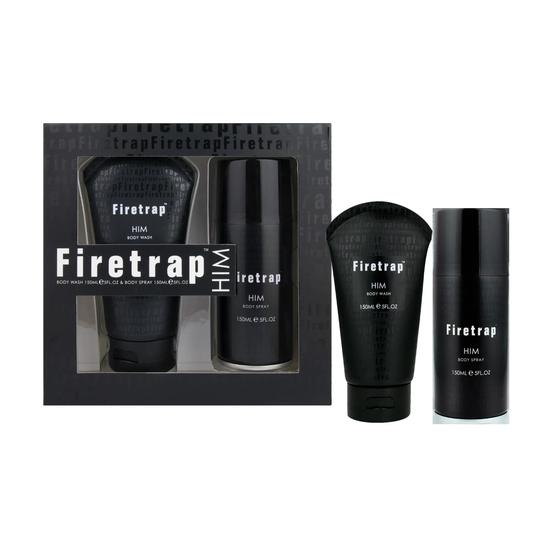Firetrap For Him Gift Set Body Wash 150ml & Body Spray 150ml