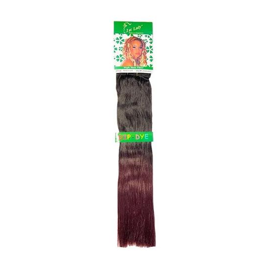 First Lady 1st Lady Biotex Full Head Dip Dye Clip On 18 / 2/Burgandy