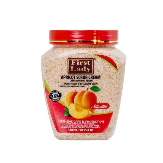 First Lady Apricot Scrub Cream For Face & Body 540ml