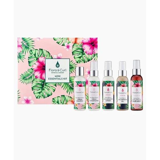 Flora and Curl Botanical Hair Care Mini Essentials Kit