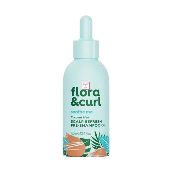Flora and Curl Soothe Me Coconut Mint Scalp Refresh Pre Shampoo Oil 100ml