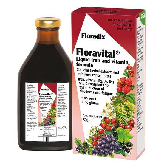 Floradix Floravital Yeast Free Iron Formula