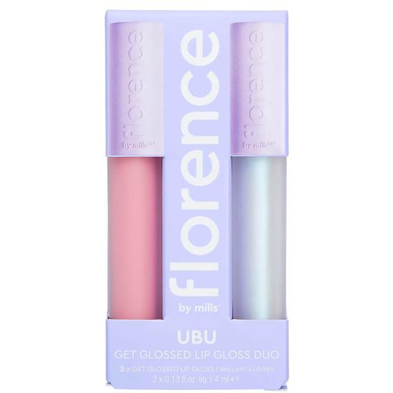 Florence by Mills UBU Get Glossed Lip Gloss Duo Set of 2 Get Glossed Lip Glosses