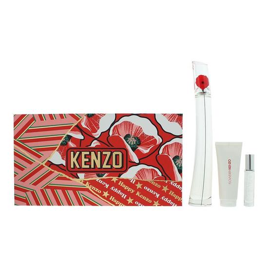 Flower By Kenzo Eau De Parfum 100ml +10ml + Body Lotion 75ml Gift Set 100ml