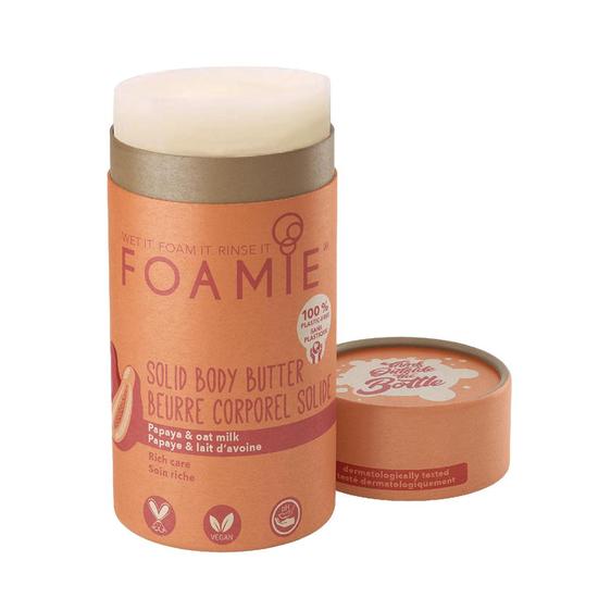 Foamie Body Solid Body Butter With Papaya & Oat Milk