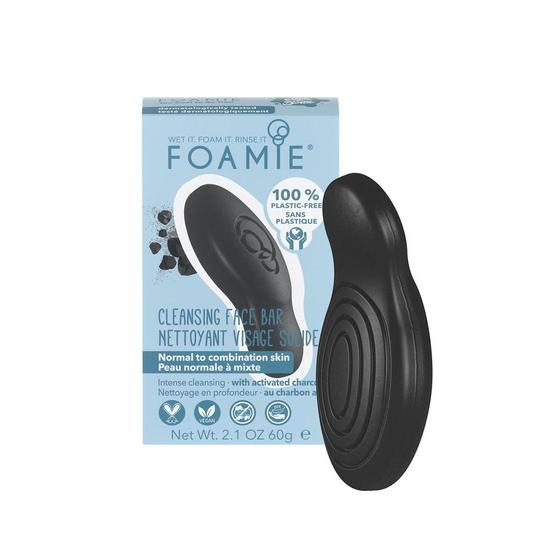 Foamie Face Bar For Normal To Combination Skin With Activated Charcoal