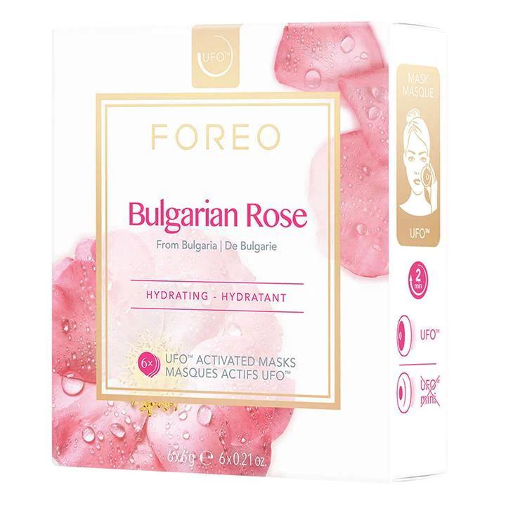 FOREO UFO Bulgarian Rose Moisture-Boosting Face Mask 6 x 6g (Imperfect Box)