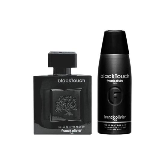 Franck Olivier Black Touch 100ml Eau De Toilette + 250ml Deodorant Coffret Set