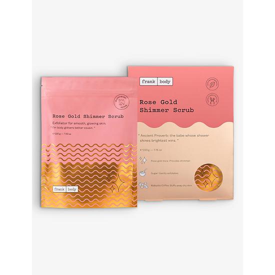 Frank Body Rose Gold Shimmer Scrub 220g