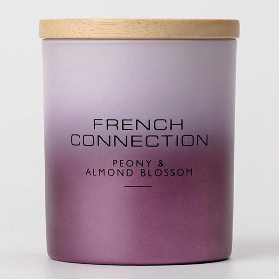 French Connection Metallic Collection Peony & Almond Blossom Candle 206g