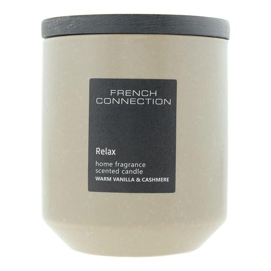 French Connection Stone Collection Warm Vanilla & Cashmere Candle 224G