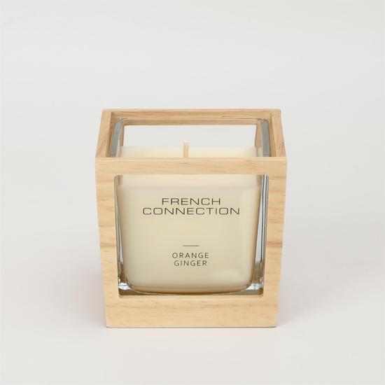 French Connection Wooden Collection Orange Ginger Candle 200g