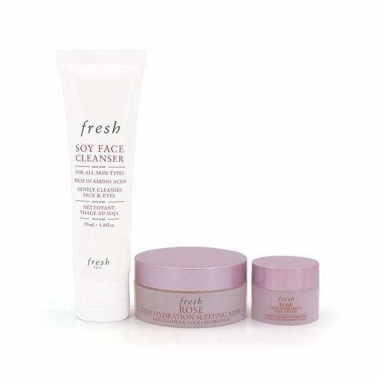 Fresh Deep Hydration Essentials Skin Care Set 3 Piece Imperfect Box