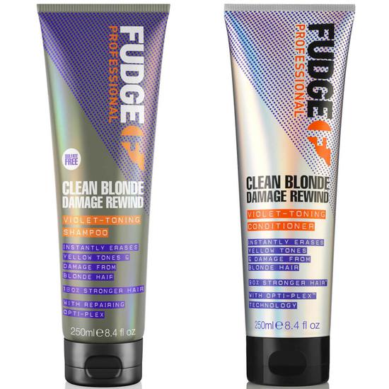 Fudge Clean Blonde Damage Rewind Shampoo & Conditioner Set 250ml