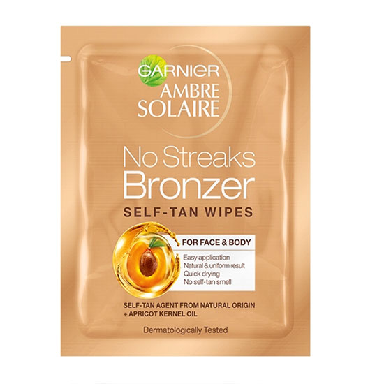 Garnier Ambre Solaire Original Natural Bronzer Self-Tan Face Wipe
