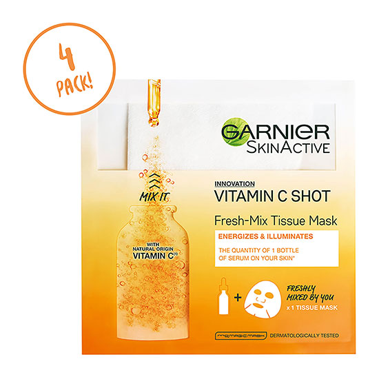 Garnier Fresh Mix Face Sheet Shot Mask With Vitamin C