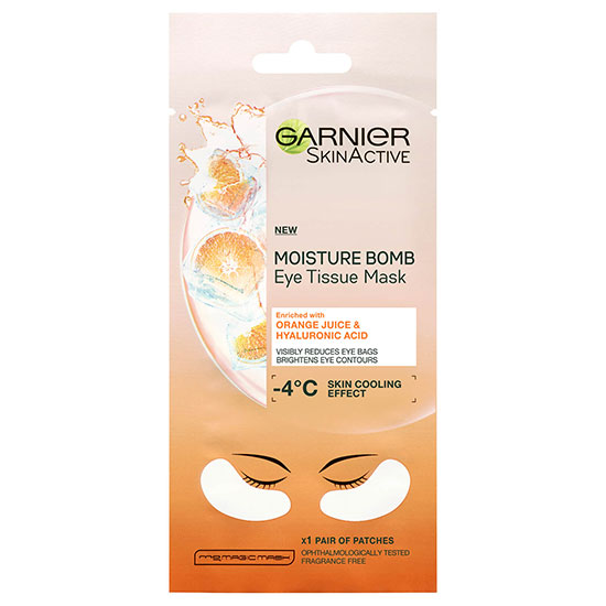 Garnier Orange Juice & Hyaluronic Acid Eye Tissue Mask