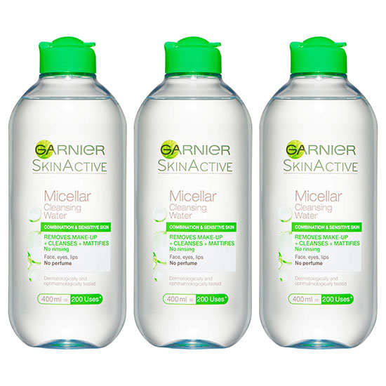 Garnier Micellar Water Facial Cleanser Combination Skin 3 Pack