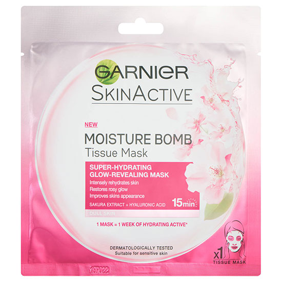 Garnier Moisture Bomb Sakura Hydrating Face Sheet Mask For Dull Skin