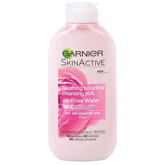 Garnier Natural Rose Cleansing Milk & Makeup Remover For Sensitive Skin 200ml
